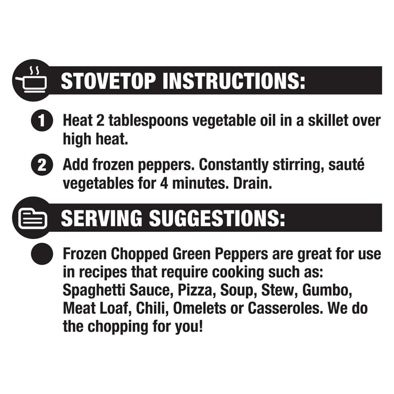 Kroger® Recipe Beginnings® Frozen Chopped Green Bell Peppers, 10