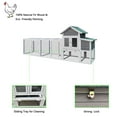thumbnail image 3 of BeesClover 122" Large Chicken Coop with Run & Ramp, Outdoor Chicken Hen House for 3-4 Chickens, Weather-Resistant Poultry Cage with Sloped Asphalt Roof, 3 of 9