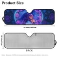 thumbnail image 7 of Yuyamidu Horse Windshield Sunshade for Jeep Wrangler, Foldable Sun Visor Windshield Shade Blocks UV Rays, Purple Rose Shade Heat Shield Compatible with Jeep Wrangler TJ JK JL 2/4 Door, 7 of 7