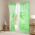 thumbnail image 3 of Feelyou Cartoon Green Ribbon Curtains Pack of 2 (42x84 Each) for Kid, Glitter Dreamy Stars Curtains Blackout, Modern Fashion Bow-tie Bedroom Curtains, Blackout Curtains Home Decor, 3 of 6