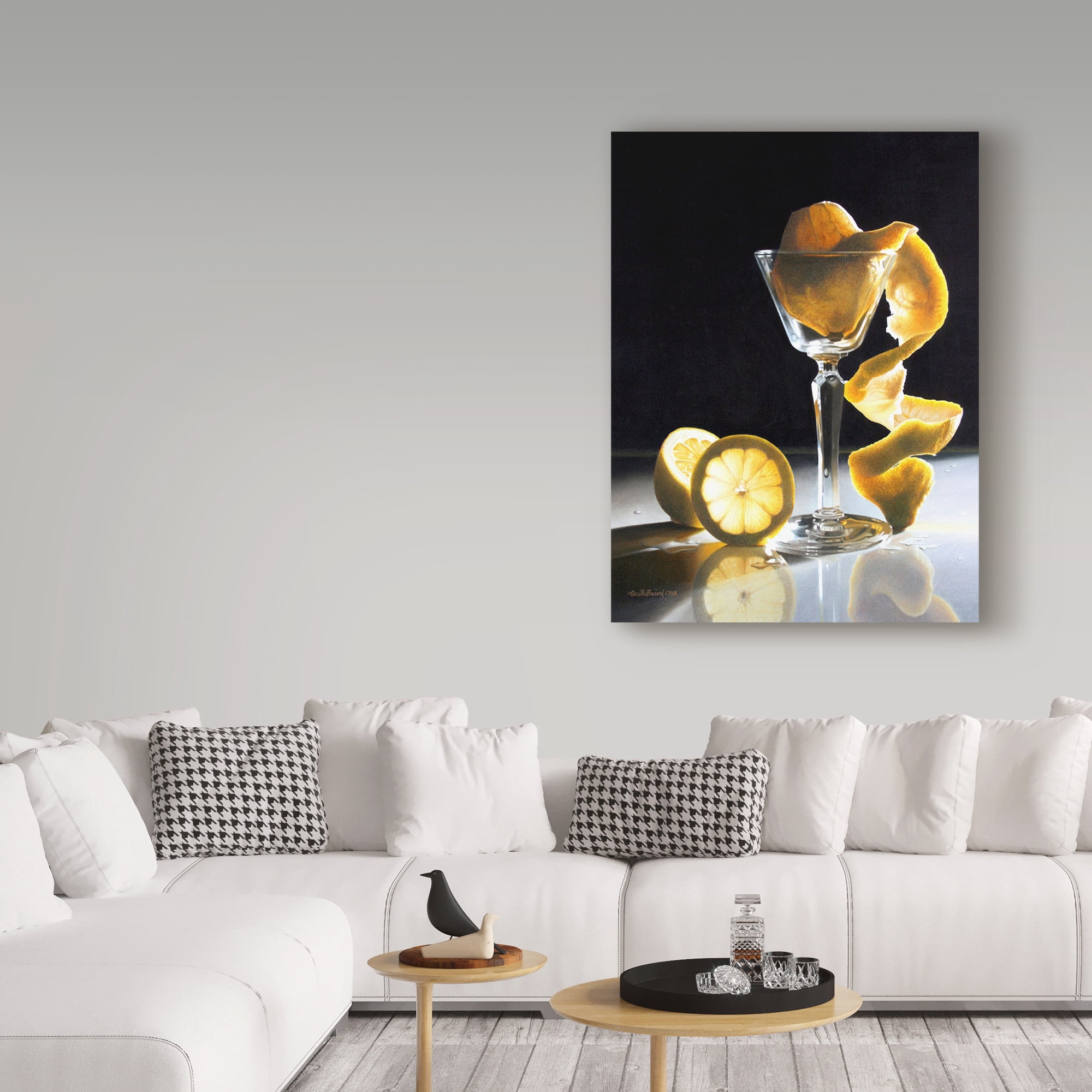 Trademark Fine Art 'Twisted Lemon' Canvas Art by Cecile Baird