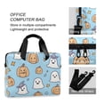 thumbnail image 4 of FORMRS 16" Laptop Bag Carrying Sleeve Case with Handle Travel Shoulder Briefcase, Blue Halloween Ghosts, 4 of 8