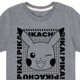 thumbnail image 3 of Pokémon - Pikachu Wink Face - Youth Short Sleeve Graphic T-Shirt, 3 of 5