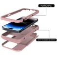 thumbnail image 4 of Allytech for iPhone 14 Plus Case - Shockproof Wallet Case with Credit Card Holder & Hidden Mirror, All-Round Protection Shockproof Phone Cover Designed for iPhone 14 Plus, Rosegold, 4 of 6