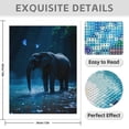 thumbnail image 3 of Diamond Art Kits for Adults - 5d Elephant Blue Butterflies Forest Serenity Diamond Painting for Adults, Diamond Art for Adults Beginners, Diamond Painting Kits for Adults for Home Wall Decor, 3 of 7