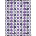 thumbnail image 2 of Addison Rugs Chantille Indoor/Outdoor Transitional Geometric Plum Machine Washable Rectangle Rug, 3' x 5', 2 of 8