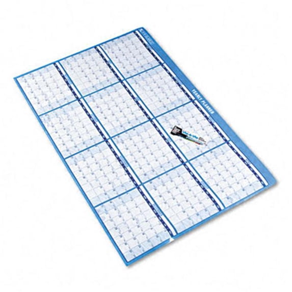At-A-Glance Reversible/Erasable Horizontal Format Dated Yearly Wall Planner 48 x 32