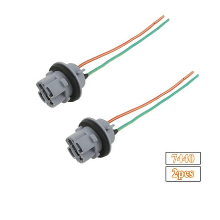 Phyun 2PCS Pigtail Wire Female Socket 7440 Wiring Harness Turn Signal Light