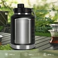 thumbnail image 4 of LOEL Insulated Stainless Steel Sports Water Bottle with Non-Slip Handle & Magnetic Lid, Leak-Proof, Keeps Drinks Cool/Warm, 54oz - Ideal for Travel, Gym, Office, Camping, 4 of 9