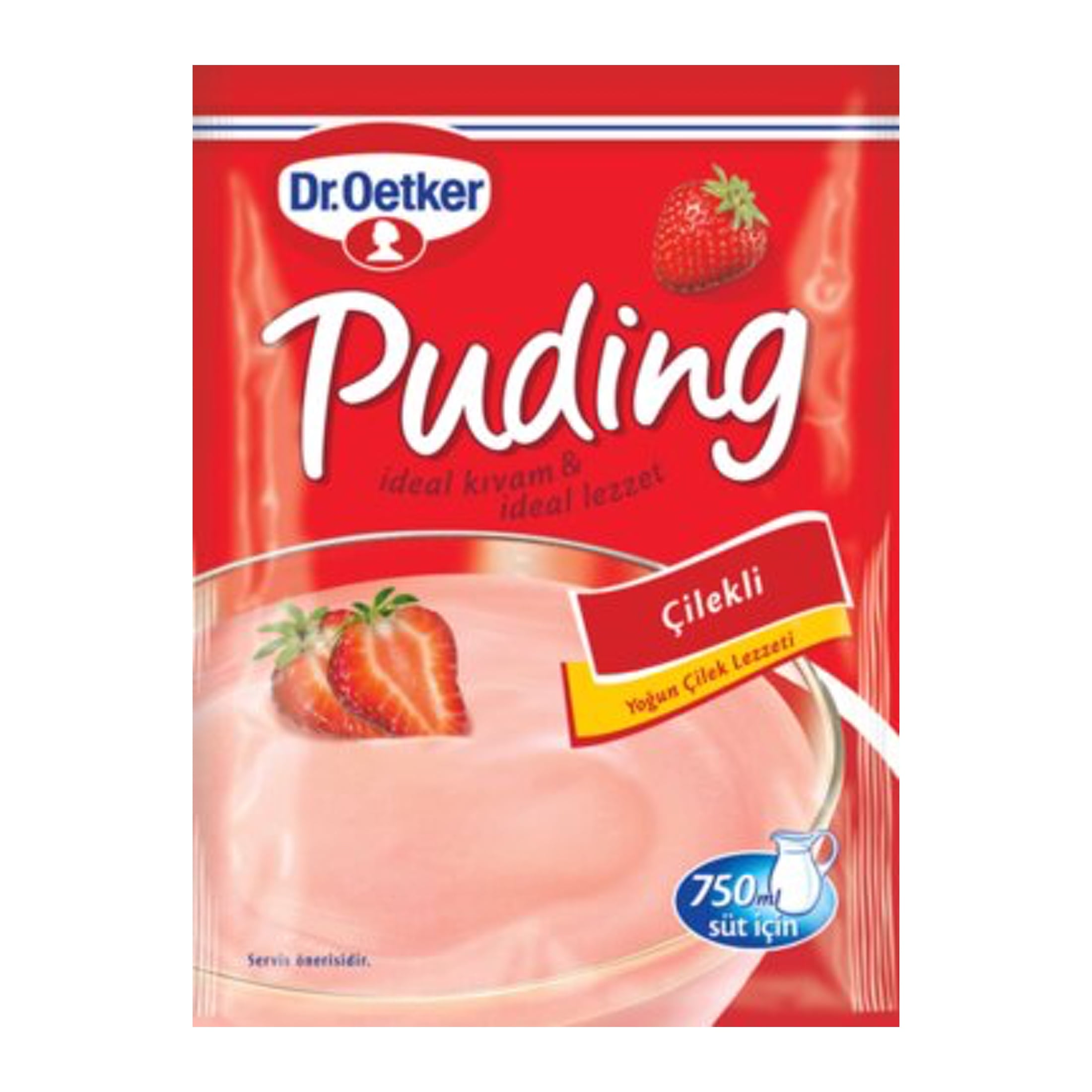 Dr. Oetker Pudding, Strawberry, 125 gr