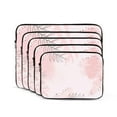 thumbnail image 2 of LNWH Pink Jungle Leaves Pattern Laptop Sleeve, Notebook Computer Pocket Tablet Briefcase Carrying Bag, 10 inch Laptop Case, 2 of 8