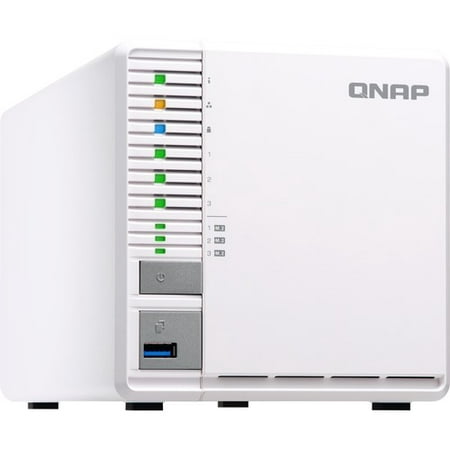 QNAP TS-332X SAN/NAS Storage System - Annapurna Labs Alpine AL-324 Quad-core (4 Core) 1.70 GHz - 3 x HDD Supported - 3 x SSD Supported - 2 GB RAM DDR4 SDRAM - Serial ATA/600 Controller - RAID