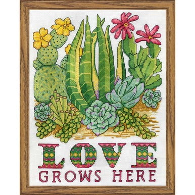 Design Works™ Cactus Love Counted Cross-Stitch Kit