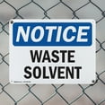 thumbnail image 5 of (2 Pack) Waste Solvent OSHA Notice Sign 10 Inch X 7 Inch Indoor / Outdoor Rust-Free Aluminum Metal Signs for Workplace, Workshop, and Construction Site, Made in the USA, 5 of 8