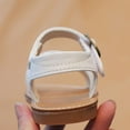 thumbnail image 6 of TAIAOJING Girls Sandals Toddlers Kids Soft Sole Roman Style Strappy Open Toe Casual Comfortable Beach Outdoor Indoor Play Shoes For Baby To Little Girls Fashionable 3.5-4Y, 6 of 9