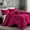 Pink, variant on IR Imperial Rooms 2 PC Duvet Cover Set Twin Size Plain Button Closer Soft Brushed Microfiber Pink (68 x 90) Inches