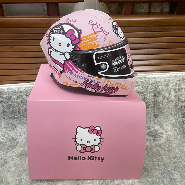 ChunLiang Sanrio Hello Kitty Motorcycle Helmet Full Face Racing