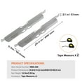 thumbnail image 4 of KFFKFF Toe Plates for Wheel Alignment, Set of 2, Durable Stainless Steel, Precise Toe Angle Measurement, Comes with Two Measuring Tapes & a Conversion Chart, 4 of 9