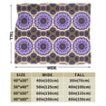 thumbnail image 5 of Mandala Flower Throw Blanket, Fluffy Soft Cozy Blanket Flannel Plush Microfiber Couch Throw 80"x60", 5 of 7