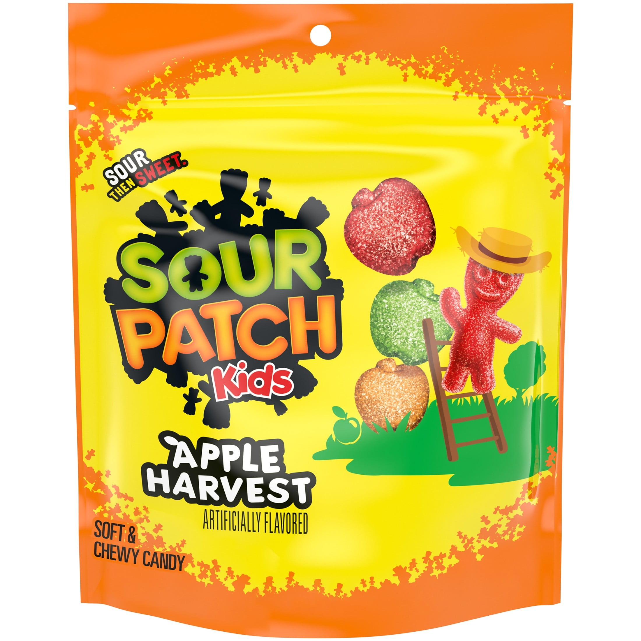 (4 pack) SOUR PATCH KIDS Apple Harvest Soft & Chewy Candy, 10 oz