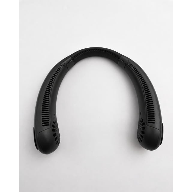 Ventilador Cuello Portátil Recargable USB 3 Velocidades Negro