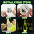 thumbnail image 3 of LED coaster 10pcs LED Bar Coasters LED Bottle Lights Cup Holder Lights for Wine Liquor Bottles Bottle Sparkler Champagne Party Bar, 3 of 8