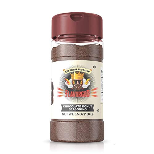 Flavor God Seasonings- Chocolate Donut Topper | One 5.5oz Bottle | Healthy Seasoning | Great for Added Flavor | No Calories, No MSG, No Fat, No ...