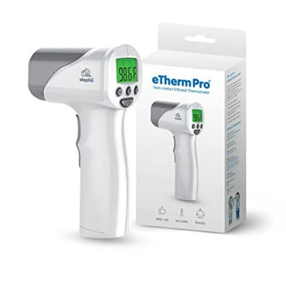 Elepho, eTherm Pro Non-Contact IR Digital Forehead Thermometer for Adults and Kids, Battery Operated