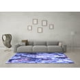 thumbnail image 3 of Ahgly Company Indoor Rectangle Abstract Blue Contemporary Area Rugs, 4' x 6', 3 of 4