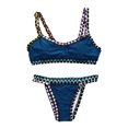 thumbnail image 1 of WILLBEST Traje de Baño de Manga Larga Para Mujer, Conjunto de Tankini Para Playa, Traje de Baño de Punto, Traje de Baño Separado de Verano Con Sombrero A Juego, Traje de Baño Informal, 1 of 4