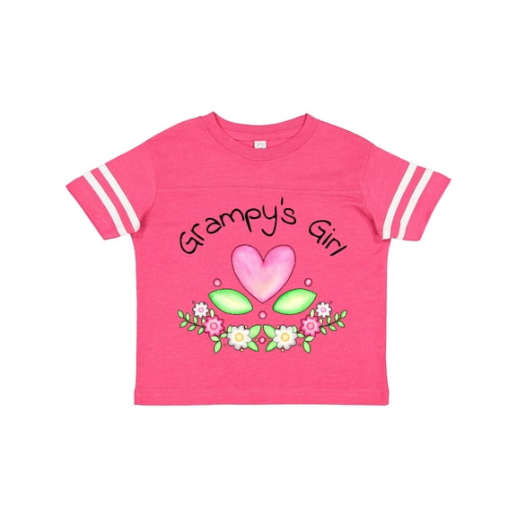 Inktastic Grampy's Girl- Heart Flowers Girls Toddler T-Shirt