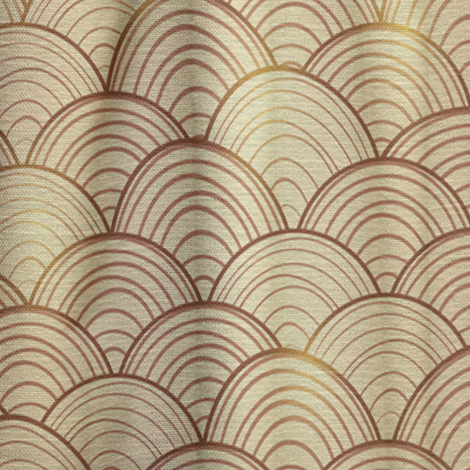 Designart 'Retro Golden Clouds In The Sky' Mid-Century Modern Curtain Panel