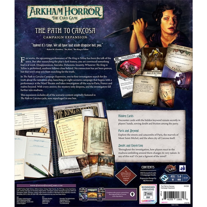 Asmodee Arkham Horror: Card Game - Path to Carcosa Board Game Expansion,  Ages 14+ - Walmart.com