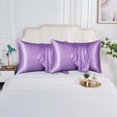 thumbnail image 6 of Satin Pillowcase for Hair and N - Standard Size 2 Pack, Frizz Reduction, Envelope Closure, Cool Sleep Temperature, Bedroom Luxury Upgrade, 6 of 9