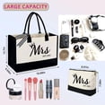 thumbnail image 4 of Bolsa Tote KDBDSYZB Novia 2025 de Lona con Bolsa de Maquillaje, 4 of 8