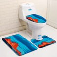 thumbnail image 1 of ABPHQTO Puesta de sol Juego de alfombras de baño de 3 piezas Alfombra de baño Alfombra de contorno y tapa de inodoro ABPHQTO Cont-CHAPPLE-14308, 1 of 2
