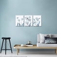 thumbnail image 4 of Abstract Blue Dandelion with Dragonfly Canvas Wall Art Decor Flowers Still Life Painting Prints Ready to Hang for Modern Living Room Bedroom Office Decoration, 4 of 6
