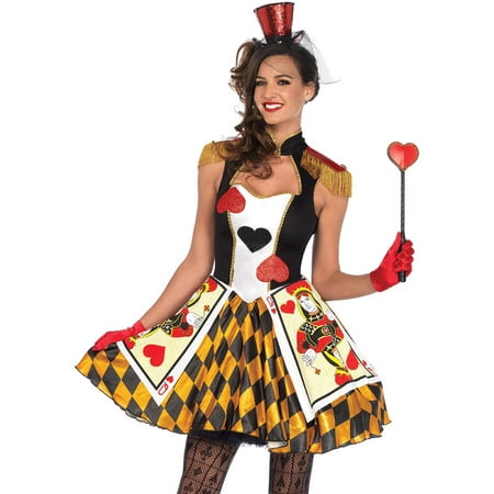 Leg Avenue Women's Wonderland Queen's Heart Card Guard Halloween Costume