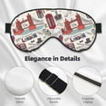 thumbnail image 4 of Fuzoiu London Landmark1 Print Sleep Masks,Eye Masks with Adjustable Strap for Sleeping,Night Eye Shade for Women Men,Eye Cover for Full Night's Sleep, Travel and Nap, 4 of 7