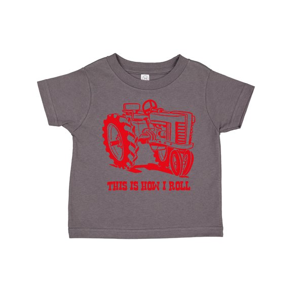 Inktastic This is How I Roll Tractor Red Boys or Girls Toddler T-Shirt