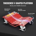 thumbnail image 5 of Heavy-Duty 4-Piece Red Wheel Dolly Set, 8000 lb Capacity Car Mover with Brakes for Trucks, Trailers, Motorcycles & Vehicle Tires, 5 of 6
