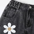 thumbnail image 6 of TOWED22 Girls Wide Leg Jeans with Pockets Comfort Stretch Waist Casual Denim Trousers for Kids Black,11-13 Y, 6 of 6