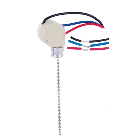 

B&P Lamp® 3-Way Nickel Ceiling Fan Switch