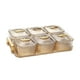 thumbnail image 5 of Plato de servir dividido BLESIY con 6 rejillas para fruta aperitivos postre, 5 of 8