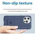 thumbnail image 4 of for Apple iPhone 15 Pro Case for Man, Heavy Duty Shockproof Phone Case Support Wireless Charging Cover for iPhone 15 Pro HD Blue, 4 of 16