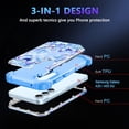 thumbnail image 2 of Casetego for Samsung Galaxy A55 5G/A35 5G Case,Three Layer Heavy Duty Sturdy Shockproof Full Protection Rugged Hard PC+Soft TPU Bumper 6.6 inch Phone Case,Blue, 2 of 8