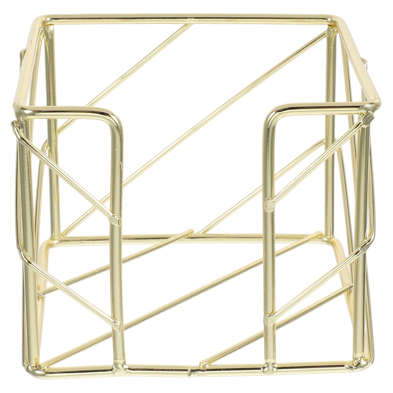 Gold Metal Desk Organizer Memo Notes and Sticky Notes Holder for Home and Organizing Accessories