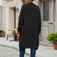 thumbnail image 6 of Gamivast Long Cardigan Sweaters for Women Plus Size Open Front Chunky Knit Lightweight Duster Outerwear Casual Fall Winter Tops Loose Fit Ribbed Cuffs Cozy Sweaters, 6 of 6
