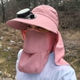 thumbnail image 2 of Xfvqtps Men Women Solar Power Fan Hat Cooling Sun Hat with Sun Visor Detachable Flap Camping Beach Hats with Fans USB Charging Summer Hats, 2 of 4