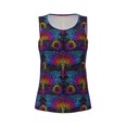 thumbnail image 4 of Lsque Mandalas Dragonfly Printed Workout Tank Tops for Women, Athletic Sports Tank Tops, Compression Sleeveless Dry Fit Shirts,Sleeveless Yoga Shirt-Large, 4 of 9
